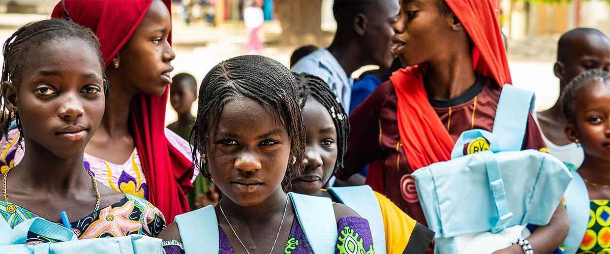 A group of Sudanese girls